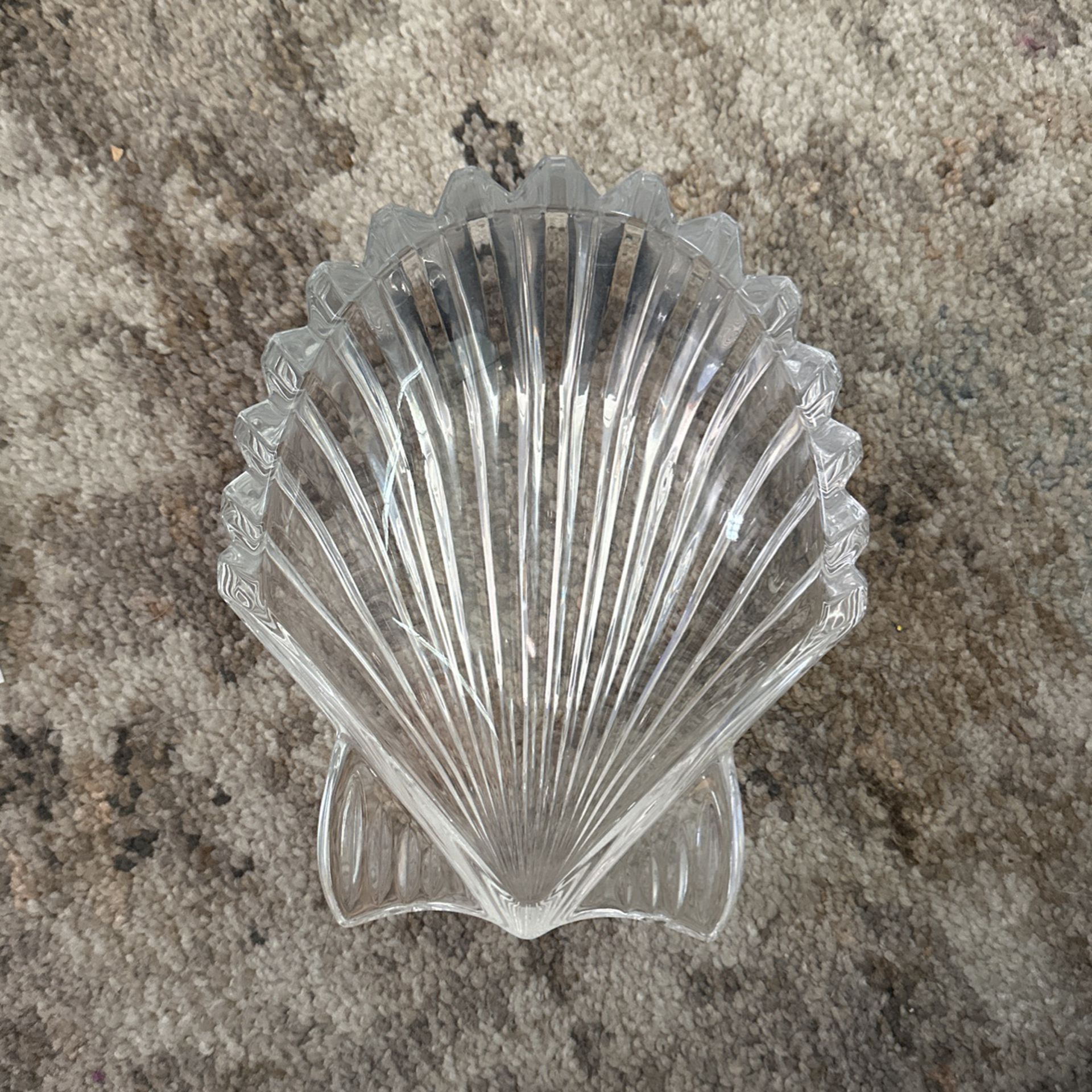 Marquis By Waterford Crystal Scallop Shell Dish 