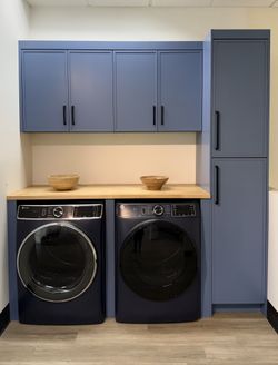 Blue Slim Shaker Cabinets