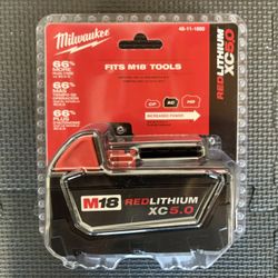 Milwaukee M18 18-Volt 5.0 Ah Lithium-Ion XC Extended Capacity Battery Pack
