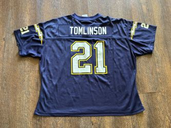 Navy Chargers Crop Top Tomlinson Jersey