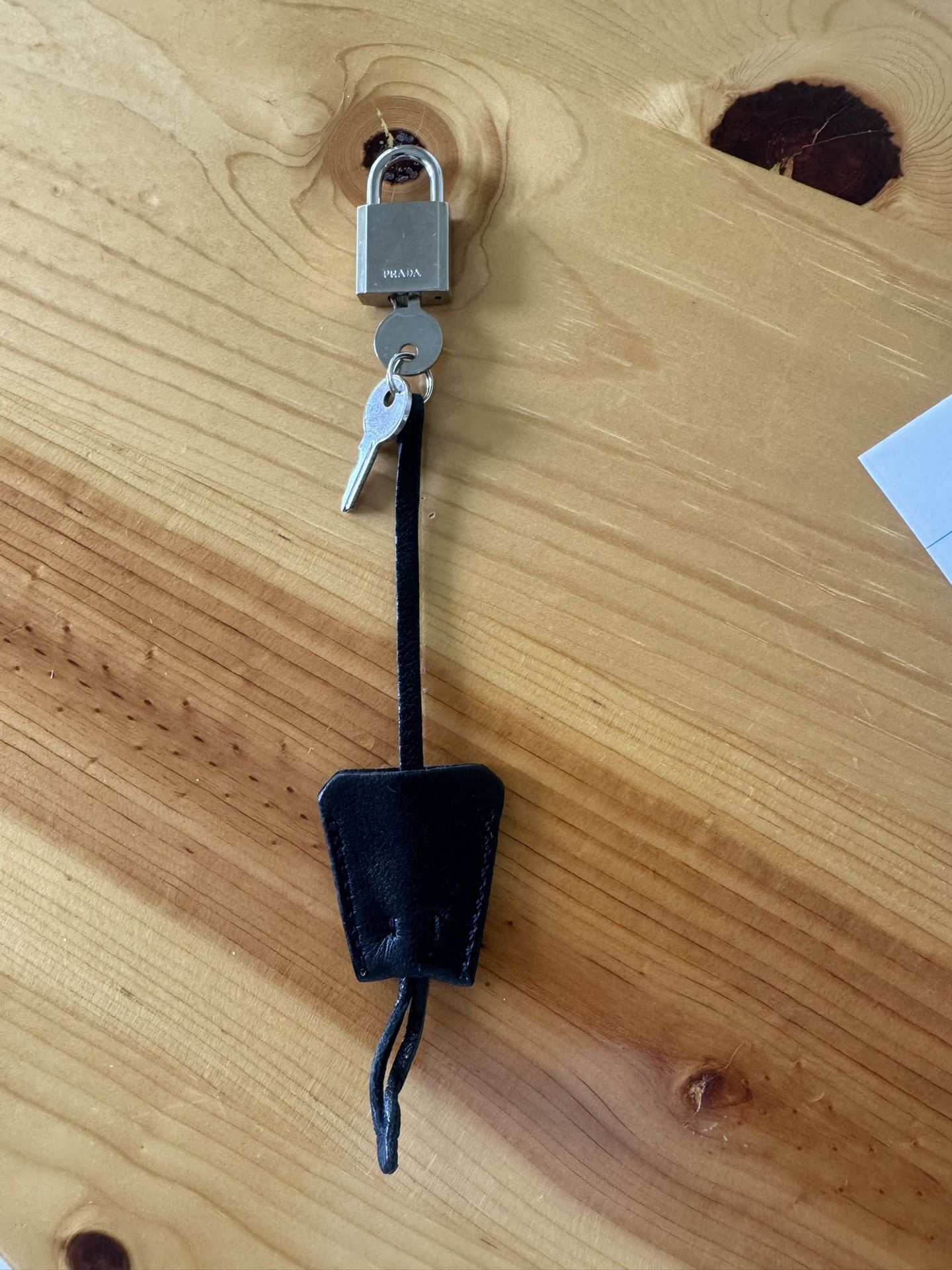 Authentic PRADA silver lock