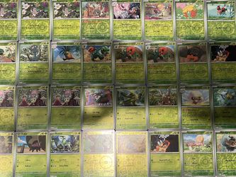 Pokémon Scarlet And Violet Grass Reverse Holo Lot (See Description For Prices