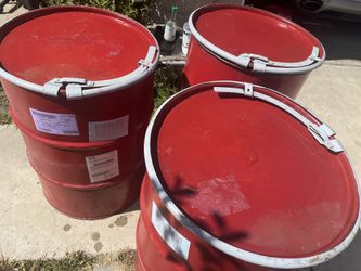 Open Top 55 Gallons  Metal  Drums $35each 