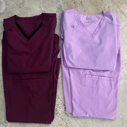 Bundle of 2 Scrub Sets- Iflex By Cherokee - Small Tops Bottom. Small/XS