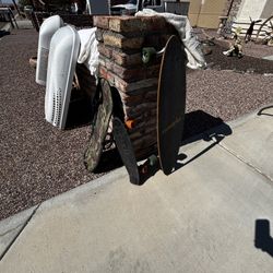 Long Board Skateboard And Other Board In Bag