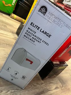 Architectural Mailboxes Elite Large Metal Large Mailbox White