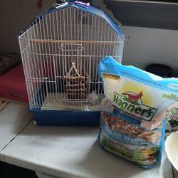 Bird Cage w/ Bird Seed