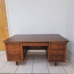 Mid Century Wood Desk