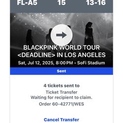 Blackpink Concert Tickets