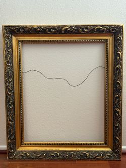 French Ornate Embossed Wood Frame