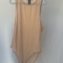 Forever 21 Sheer Bodysuit Size Medium