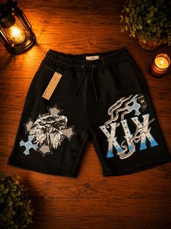 Reason Graphic Fleece Shorts Size Medium