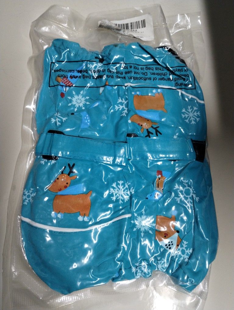 Kids Snow Mittens 3-7 years 