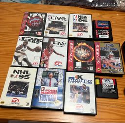Sega Genesis Sports Games Lot of 11 sold together or separately