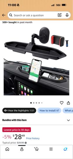 Jeep Wrangler and Gladiator - Dash Phone Mount and Storage