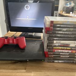 Sony PlayStation 3 Super Slim console & 14 games 