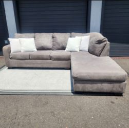 (Sold) Modern Gray Zella 2pc Sectional Sofa from Ashley Furniture