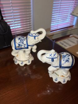 Porcelain Elephants from Czech