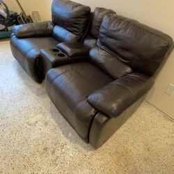 Reclining two seater couch
