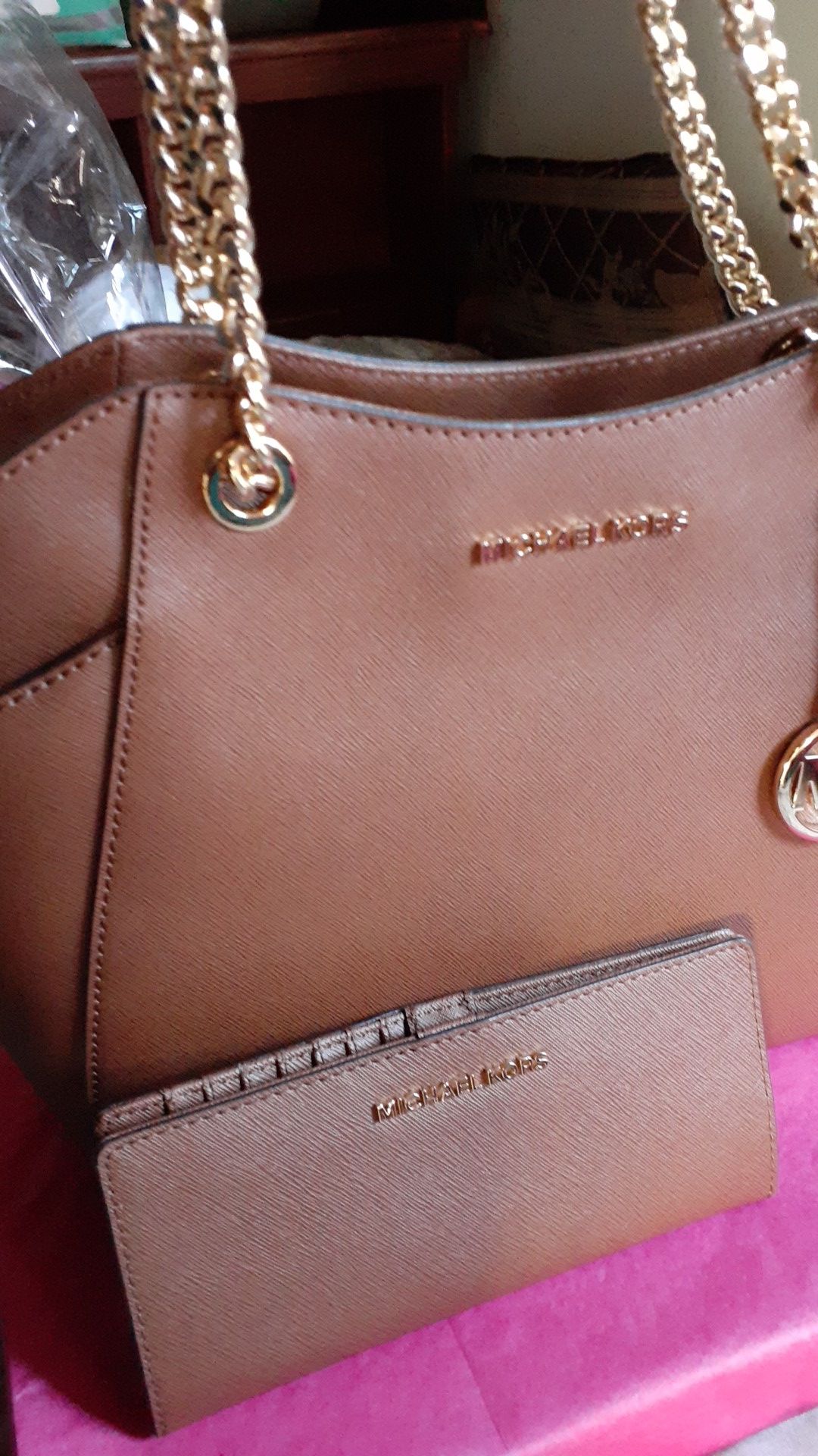 Michael Kors purse and a wallet