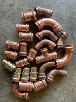 Viega Copper Press Pipe Fittings Lot