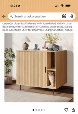 Cat litter box enclosure