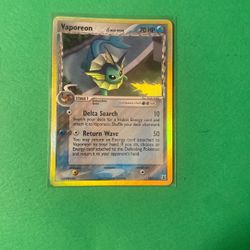 Pokémon Card Vaporeon Delta Species