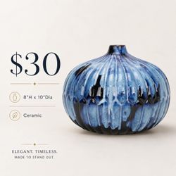 Blue Ceramic Vase