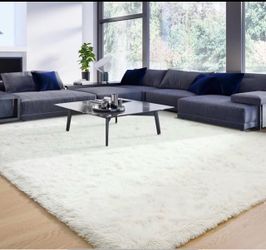 Off - White Luxurious Fluffy Shag Rug Ultra Soft,Plush,Fuzzy, Durable 6x9ft