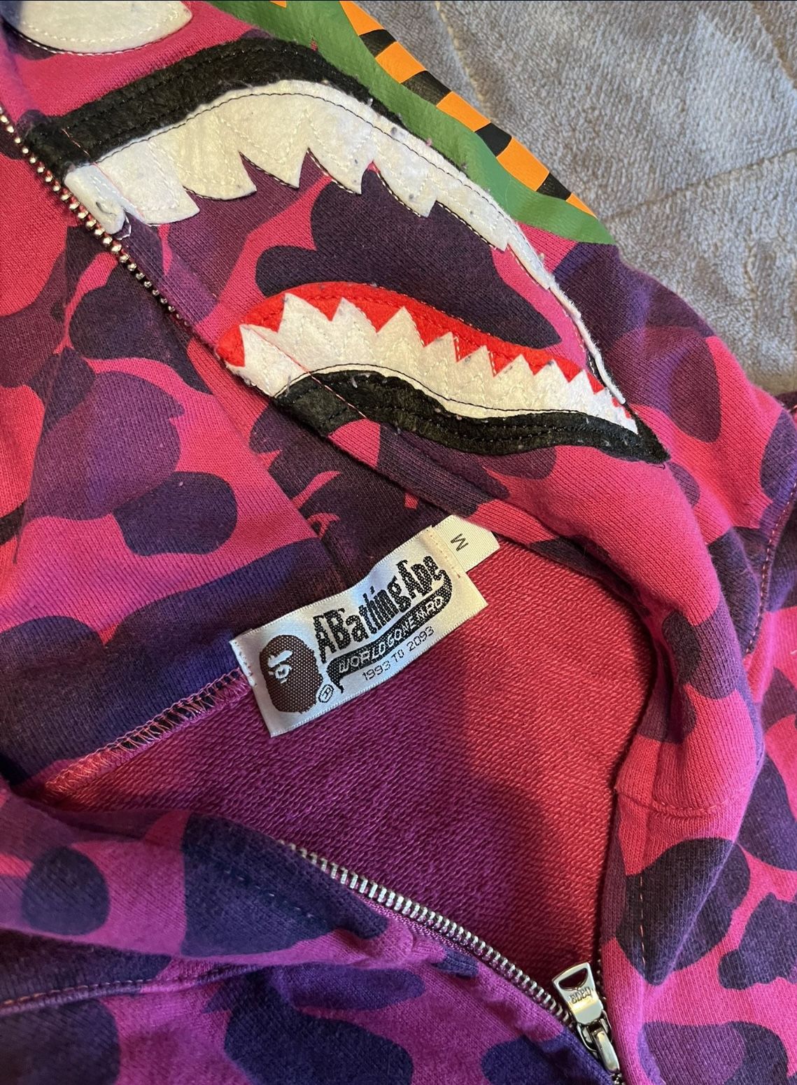 BAPE Color Camo Shark Full Zip Purple