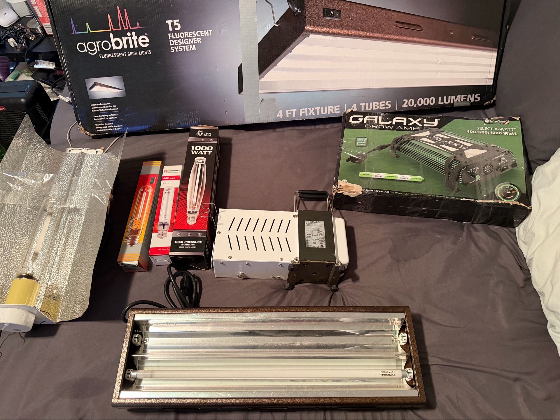 Growing Plants Lightning system with Amp & Extra Bulbs For 420 Plants #Obo