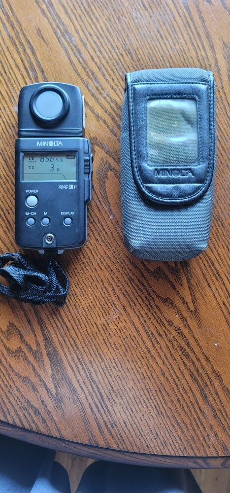 MINOLTA COLOR METER III F Minolta Color Meter IIIF Digital Ambient