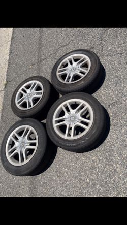 4 — 195/60r15 5x100 5x3.94 Stock Toyota Celica Matrix Impreza Prius Wheels Rims Good Treads Tires