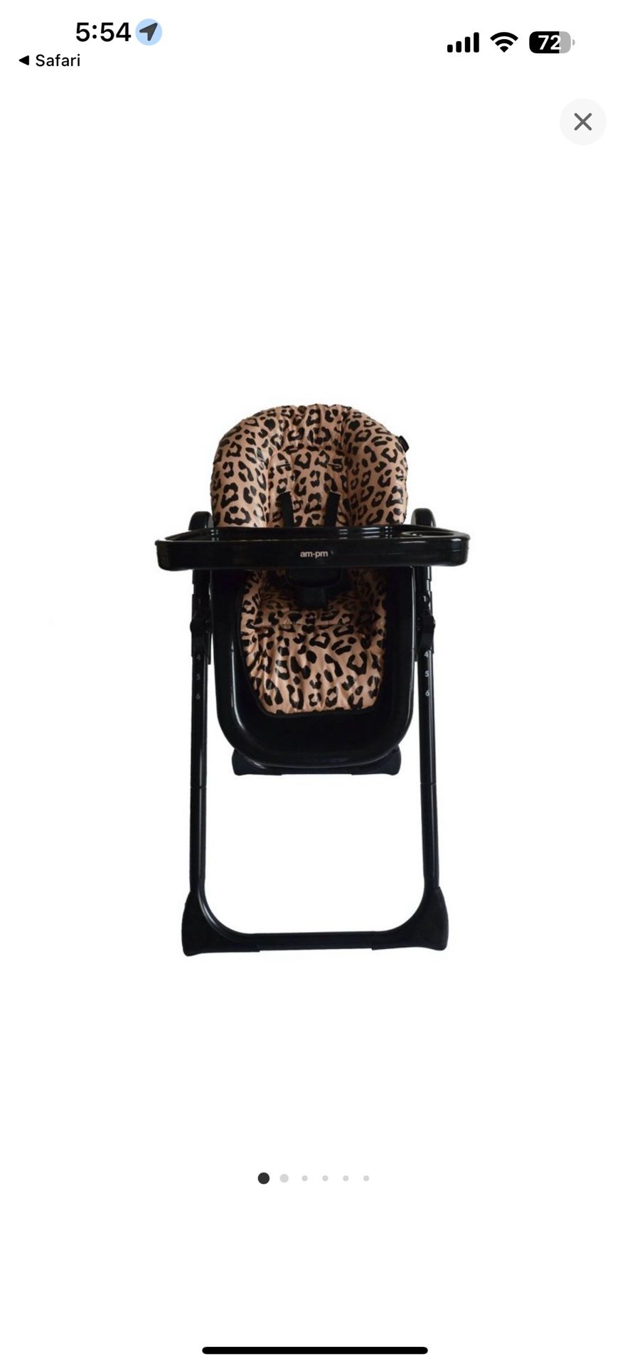 Leopard High chair