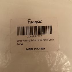 5ftx10ft White Cortinas