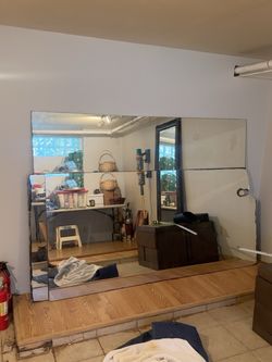 3 Extra-Large Wall Mirror Panels