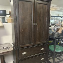 Dark Brown Wardrobe Cabinet