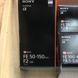 Sony Lens FE 50-150mm F/2 Gm