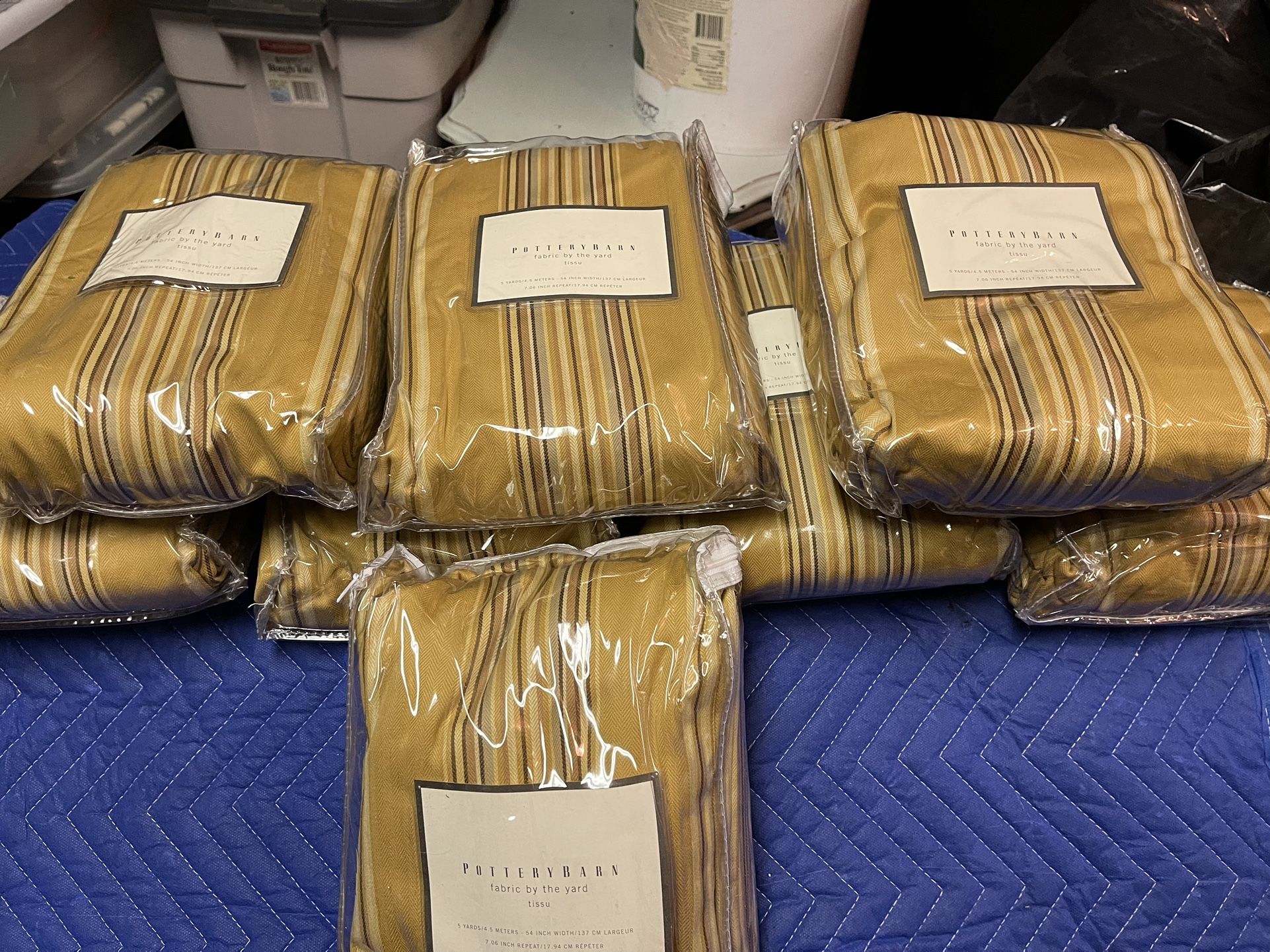 Pottery Barn Fabric By The Yard- BRAND NEW!! I Have 8 Unopened Bags