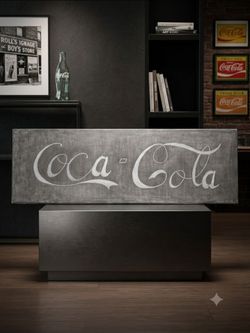 Original Coca-Cola Charcoal Artwork