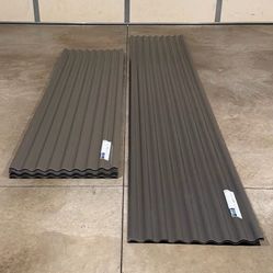 New 26” Wide Corrugated Roof Panels - Gray