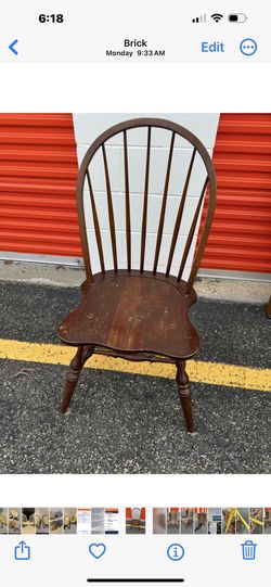 ANTIQUE WINGBACK CHAIR STICKLEY WOODEN