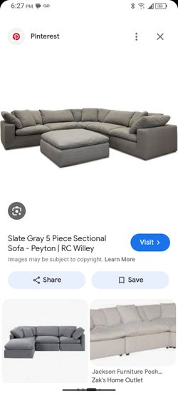 Rc Willey Gray Modular Sectional Couch Free Delivery 🛋️