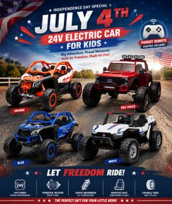 July 4th Special Brand New 24V Kids Car