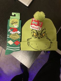 Grinch Socks & Beanie