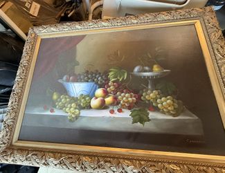 C Freeman Fruit Picture With Frame