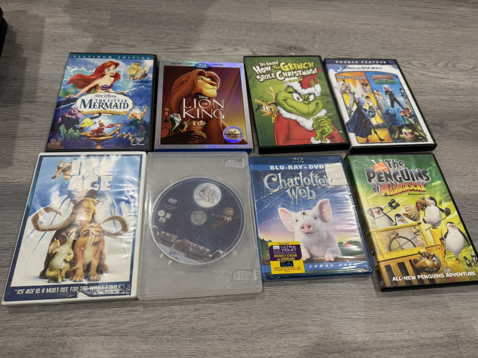 Disney & Family DVD/Blu-Ray Bundle – 8 Movies