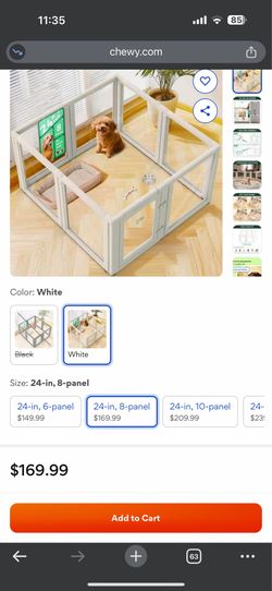 Dog playpen 8 panel