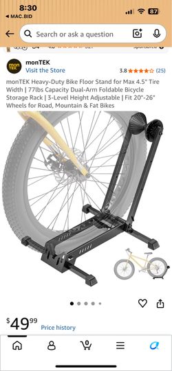 Bike Stand, Floor Model, New In Box.  See Photos