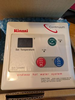 Rinnai continuum tankless water remote